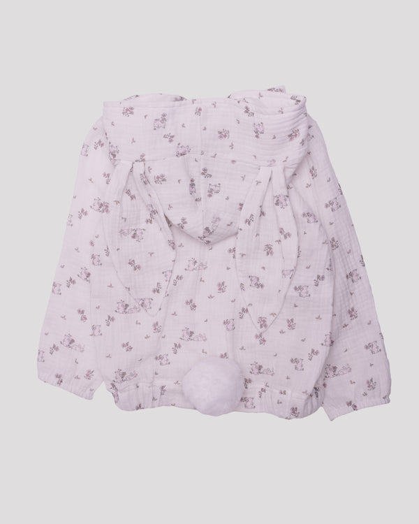 Hanorac cu urechi de iepuras din muselina